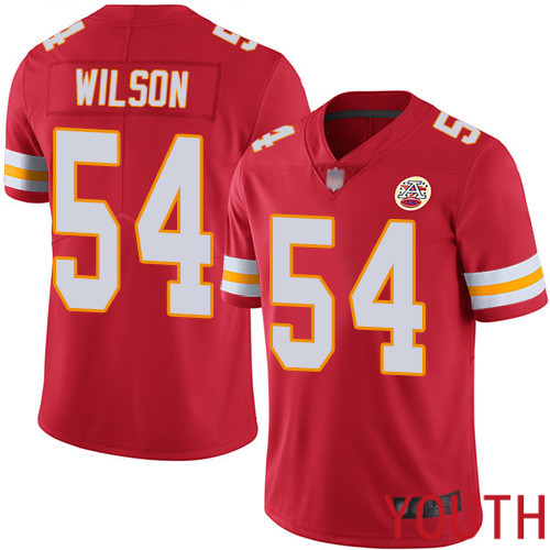 Youth Kansas City Chiefs 54 Wilson Damien Red Team Color Vapor Untouchable Limited Player Nike NFL Jersey